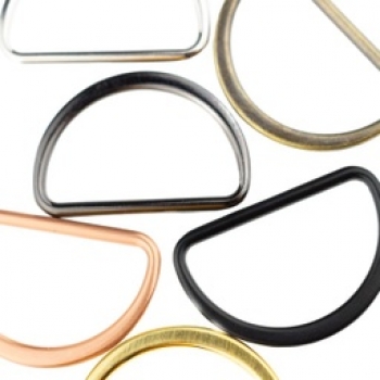 D-Ring Metall 6 Farben 2,5 cm